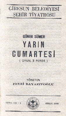 Yarın Cumartesi (1990)